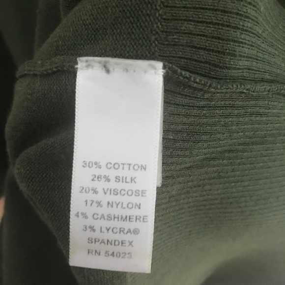 banana republic extra small green mad men sweater dress, knee length - Picture 5 of 5